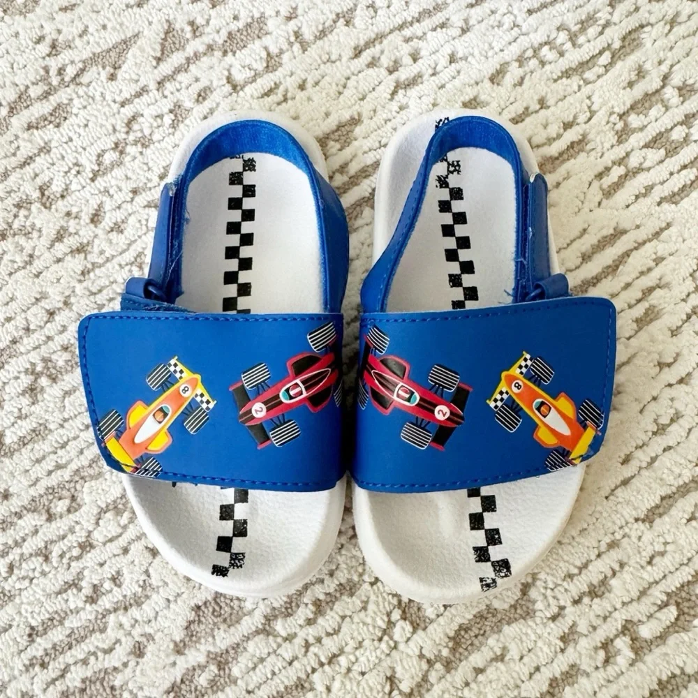 Gymboree race cars sandals, toddler size 9